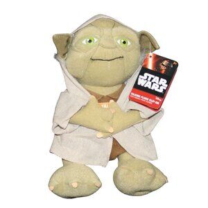 Disney Star Wars Yoda Talking Plush Soft Stuffed Clip On  Doll Movie Sounds NEW